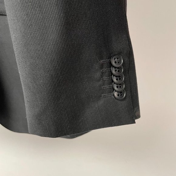 Ben Sherman Two Button Black Lightweight Wool Blazer Sport Coat, Size 42R - Picture 4 of 9